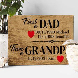 Personalized Father's Day Gift - Custom Canvas Print for Dad's Special Day