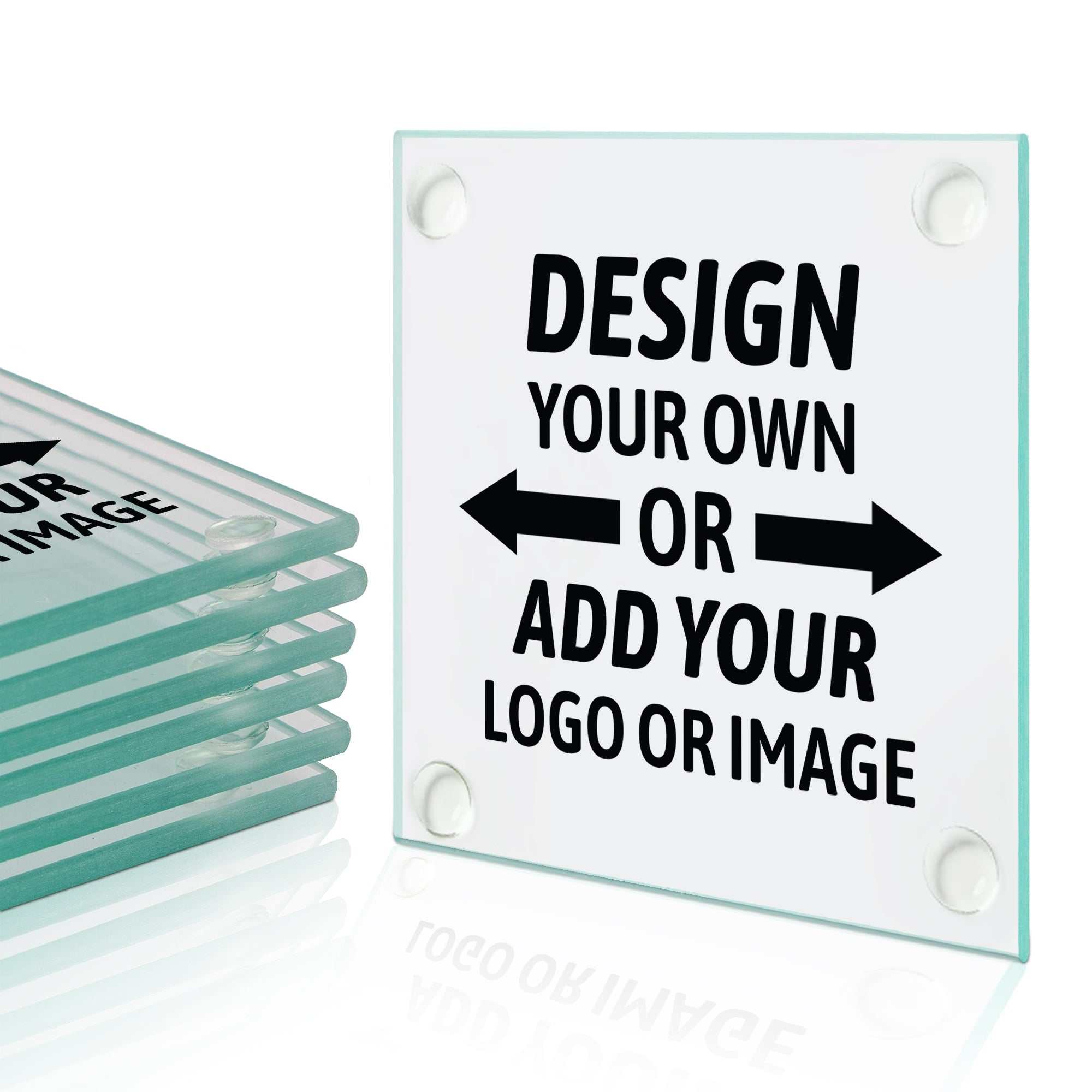 Personalized Glass Coasters - Custom Glass Coasters for Home Decor
