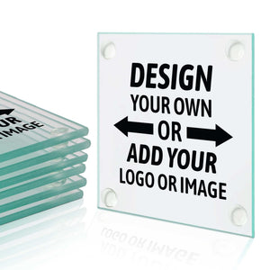 Personalized Glass Coasters - Custom Glass Coasters for Home Decor