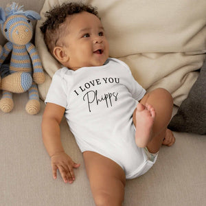 Personalized Last Name Announcement Baby Onesie® - Pregnancy Announcement Baby Onesie®, Baby Name Onesie®, Personalized Baby Girl Shirt