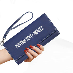 Personalized Leatherette Best Quality Wallet with Strap Bag, Leatherette Wallet with Strap, Customizable Purse, Mother's Day Gift