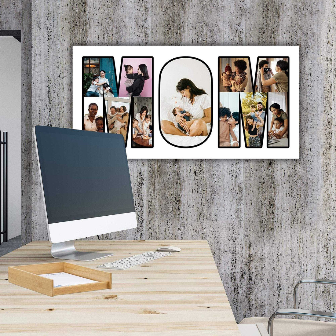 Collage de fotos personalizado - El regalo de cumpleaños perfecto para mamá y esposa