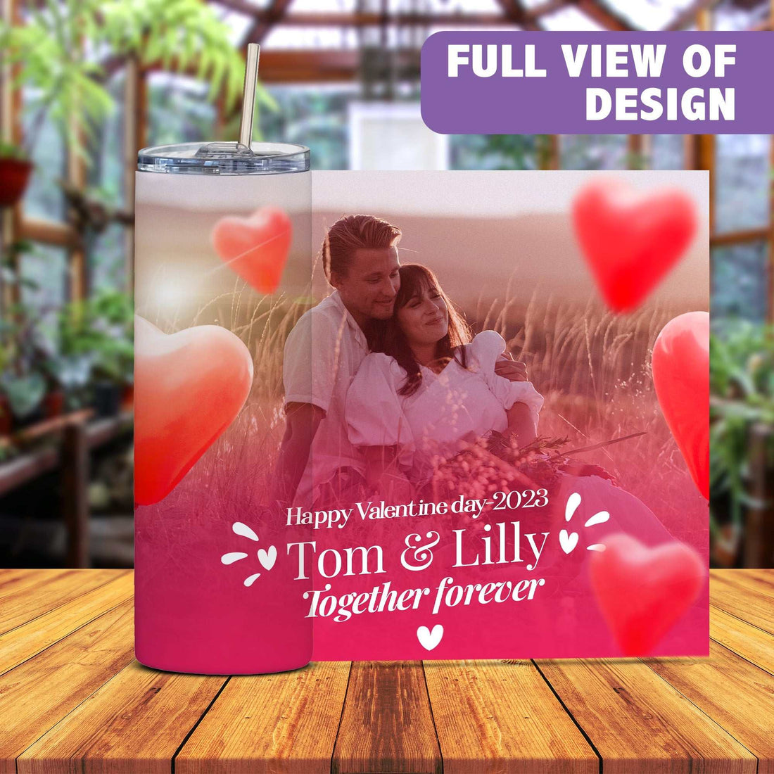 Vaso térmico personalizado con foto, envoltorio personalizado para vaso térmico de San Valentín, vaso térmico estrecho de 20 oz con foto para mujer, regalos de San Valentín, regalo memorable