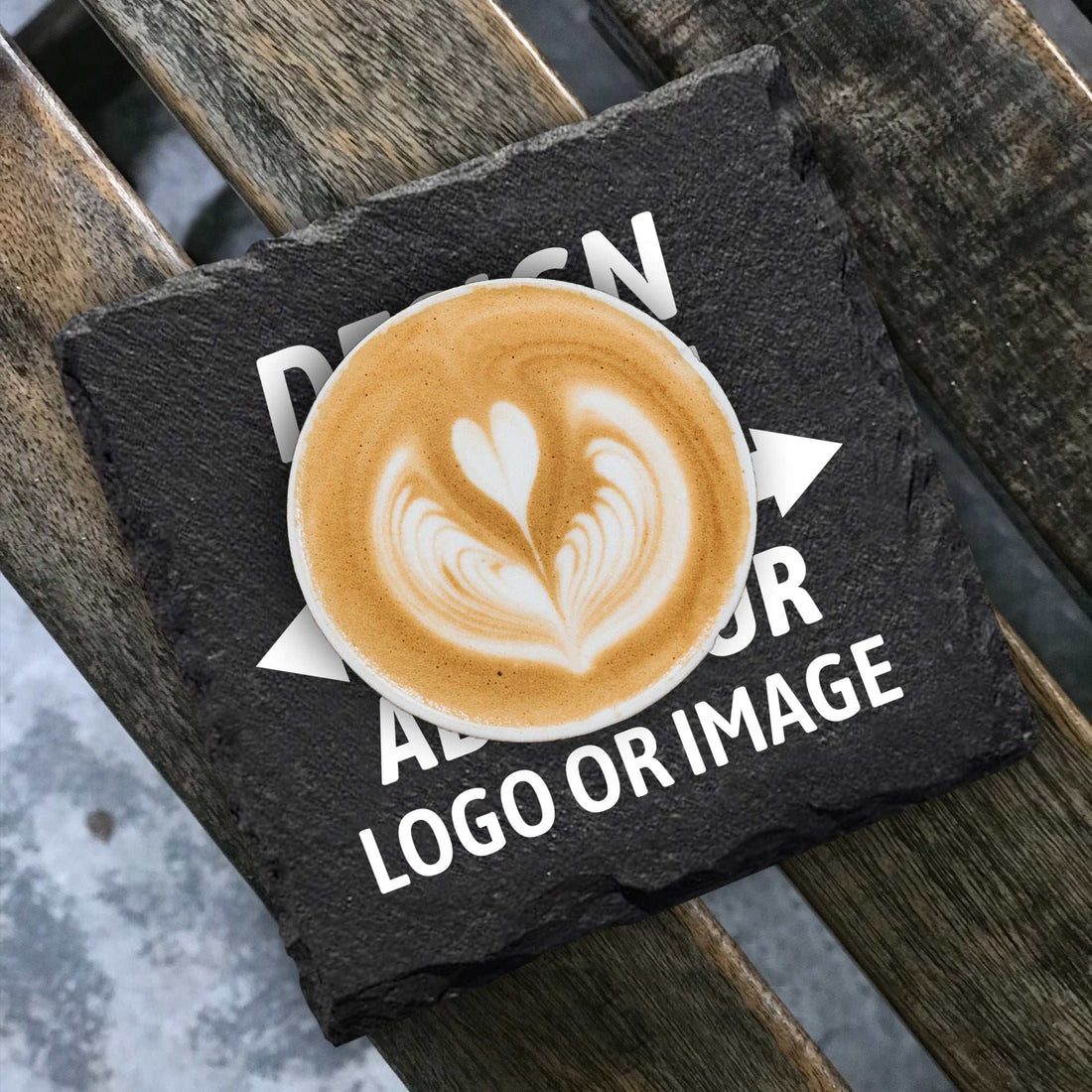 Posavasos de pizarra personalizado – Texto personalizado y posavasos de pizarra personalizado, posavasos negro