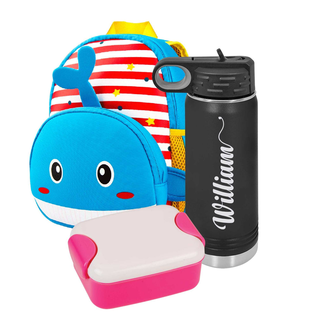 Botellas de agua personalizadas, botella de agua con pajita, botella de agua aislada personalizada, botella de agua con nombre, botella de agua a medida