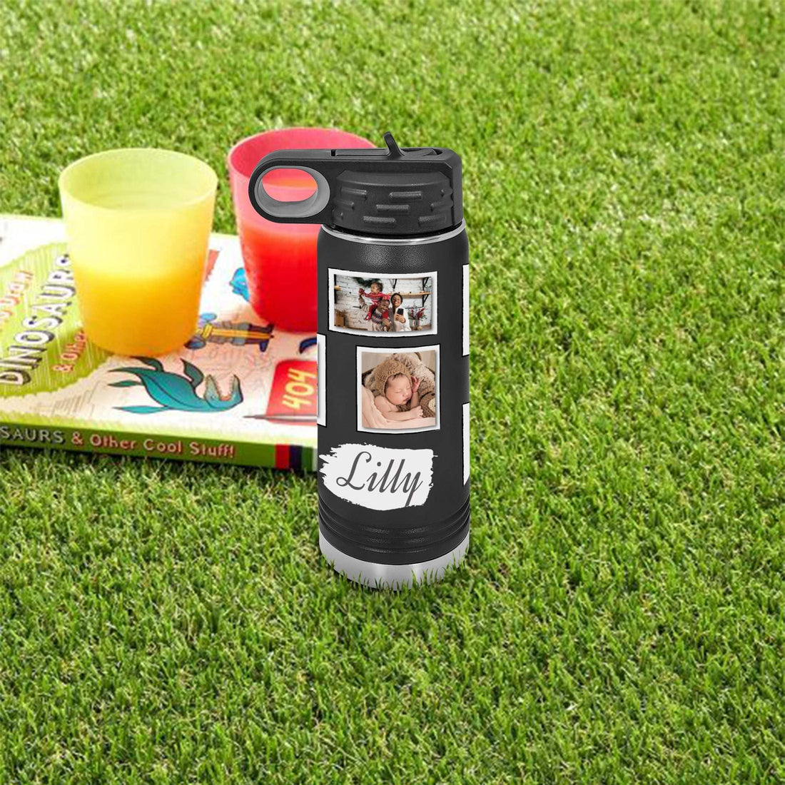Botellas de agua con foto - Botella de agua personalizada con foto - vaso personalizado - Polar camel - Vaso collage - Vasos personalizados
