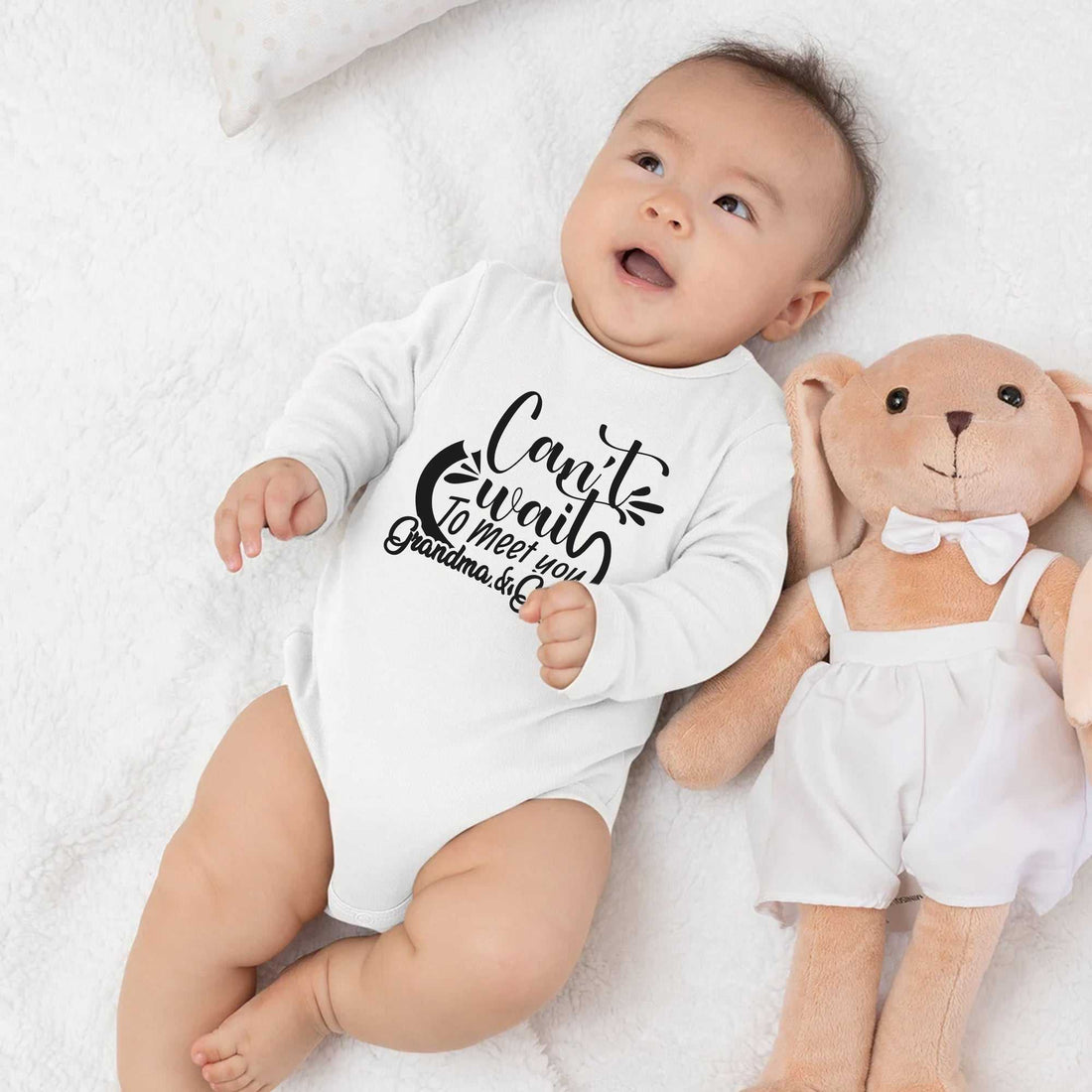 Traje de bebé para anunciar embarazo | Revelación a los abuelos | Revelación de nuevo bebé | Ascendida a abuela | Regalo de baby shower | Conjunto para la salida del hospital