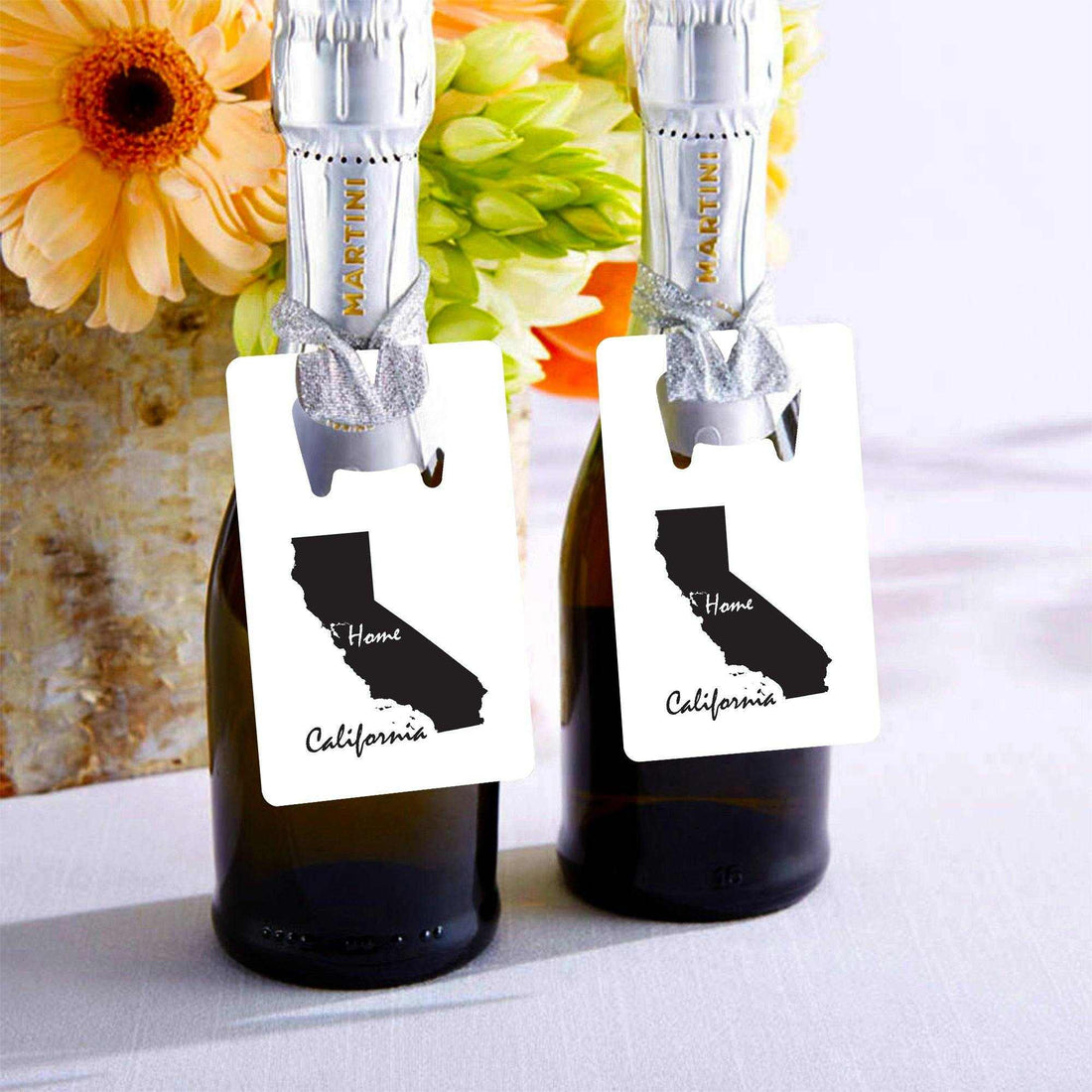 Abrebotellas de estado - El regalo perfecto para papá o los padrinos de boda - Celebre el amor a distancia con un abridor de botellas de estado personalizado