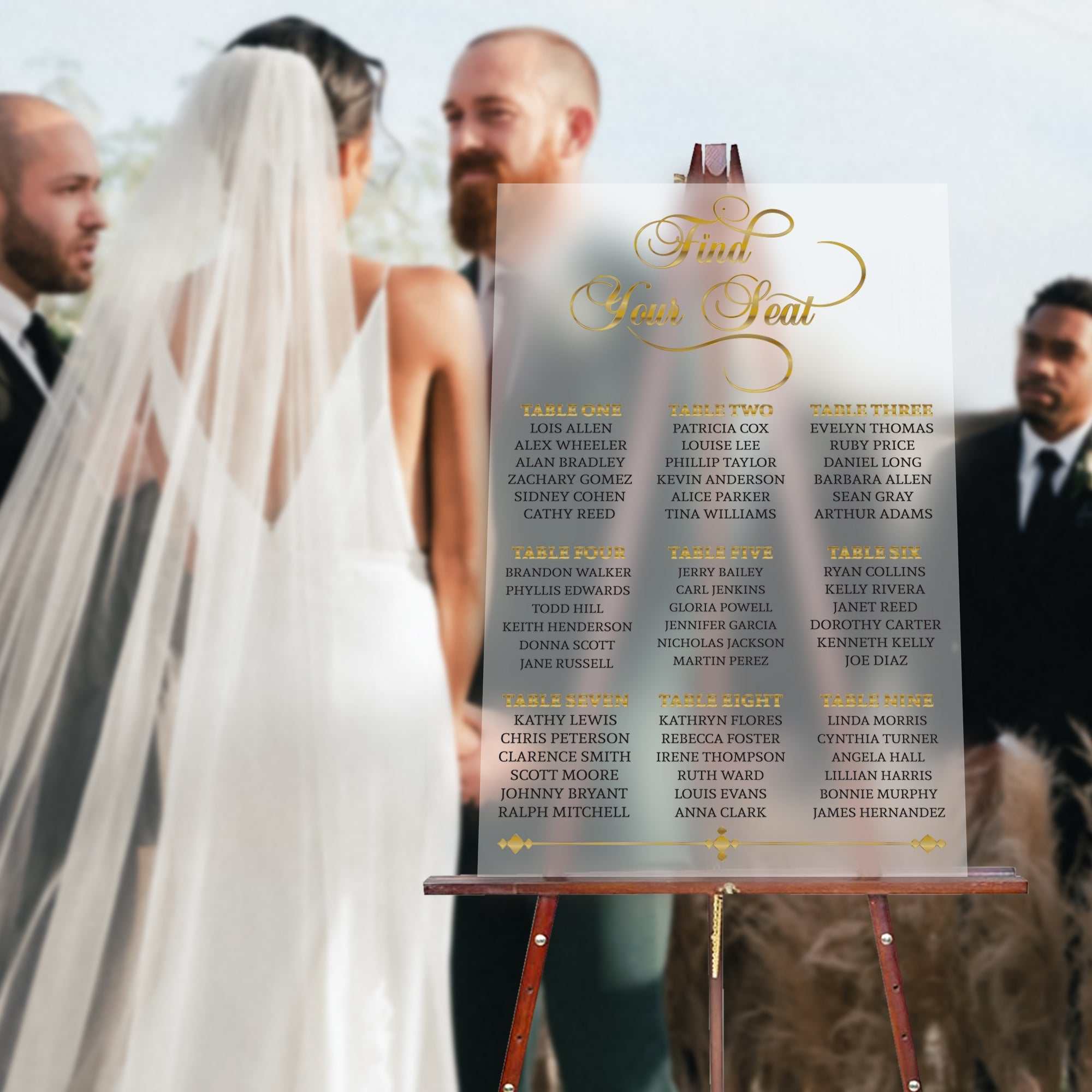 Acrylic Seating Chart, Wedding Seating Chart, Find Your Seat Sign, Frosted Seating Chart, Wedding seating chart, Custom Wedding Decor Seating Chart Wedding Sign