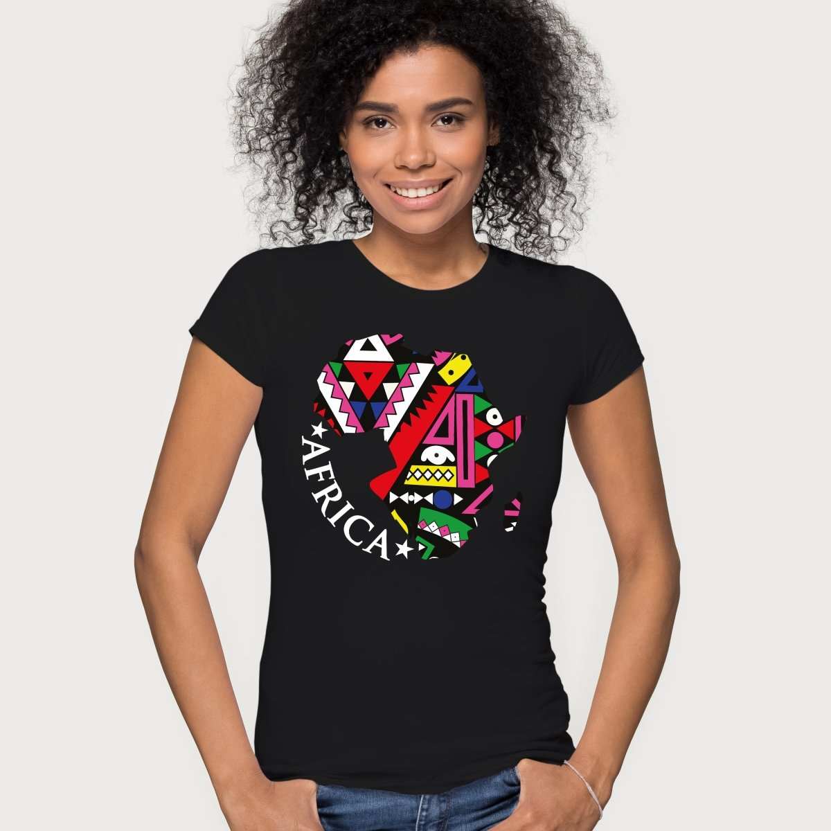 Show Your Love for Africa with a Custom Map T-Shirt - Design Your Unique African Map Tee Today!