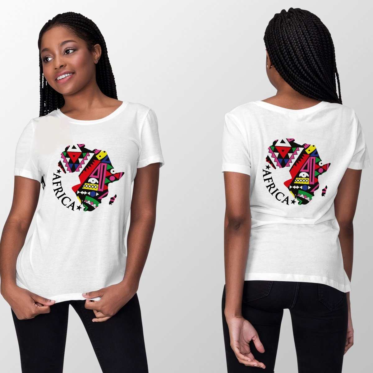 Show Your Love for Africa with a Custom Map T-Shirt - Design Your Unique African Map Tee Today!