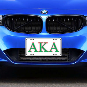 AKA Custom License - AKA gifts- Car license - Personalized Car License - Alpha Kappa Alpha Customizable license plates