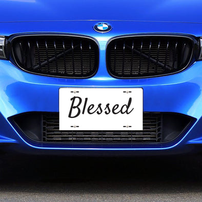 blessed license plate, front license plate, personalized license plate, custom license plate, Car plate, license plate