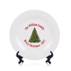 Christmas Ceramic Plates, Christmas Plates with Family Names, Customized Christmas Decor, Custom Christmas Keepsakes