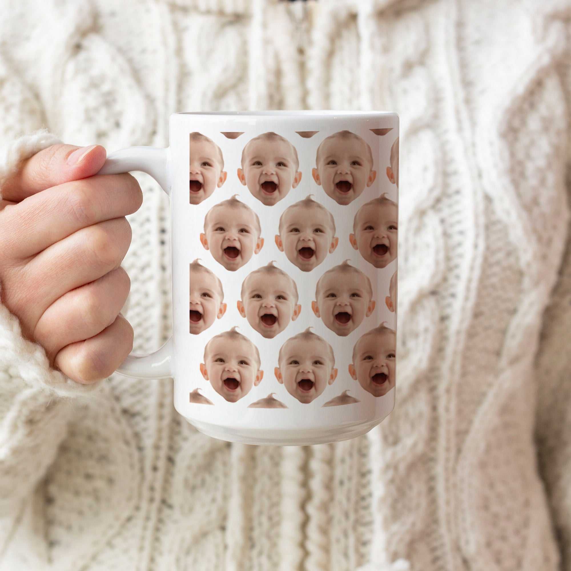 Custom Baby Face Mug, Baby Photo Mug, Personalized Baby Face Mug, Mug Gift For Mum, Mug For New Mom, New Mom Birthday Gift, Personalized Mug