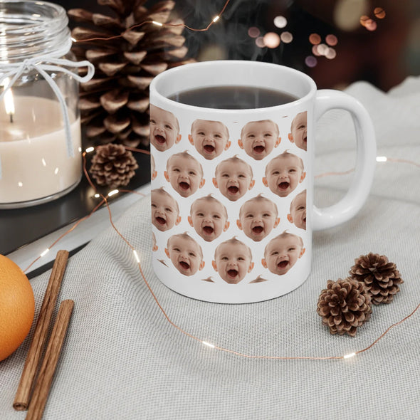 Custom Baby Mug, Baby Photo Mug, Baby Face Mug,  Coffee Cup, Baby Keepsake, Photo Mug, Coffee Mug, Personalized Gifts