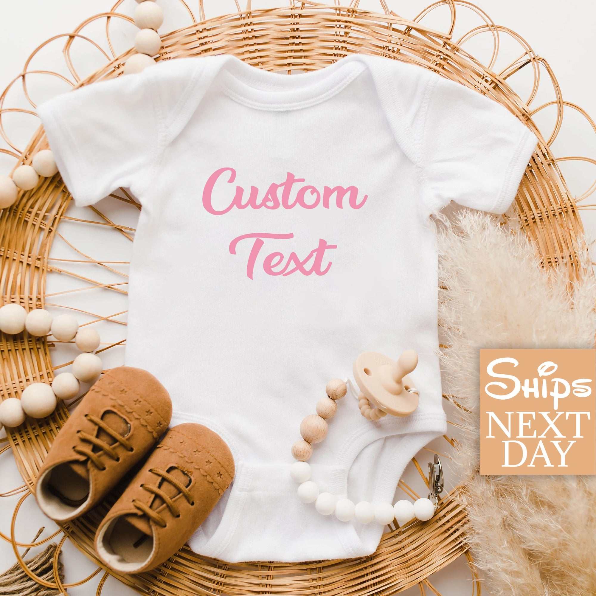 Custom Baby Onesie® - Pregnancy Announcement Baby Onesie®, Baby Name Onesie®, Personalized Baby Girl Shirt