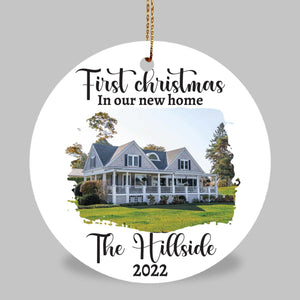 Our first Family Christmas ornaments, Christmas tree decor, First Christmas Family decor, Personalized Christmas ceramic ornaments, Christmas Family keepsakes