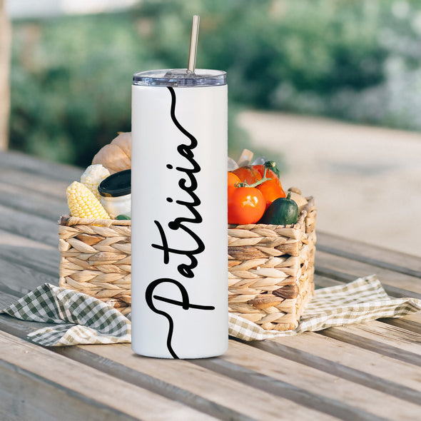 Personalized tumbler, Customized tumbler, Monogram tumbler, Personalized gift, Insulated tumbler, Tumbler with Straw 