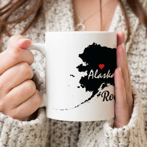 Custom Root Maps, States Coffee Mugs, Personalized Coffee Mug, Gift for Couples, Newly Engaged, State Root Mug, City Map Mug, Personalized Mugs