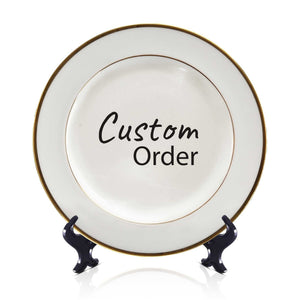 plate custom christmas gift fathers day gift mothers gift idea