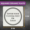 Customized Plate, Personalized Plate, Square Plate, Home Decor, Customized Tableware, Personalized Gift, Decorative Plate
