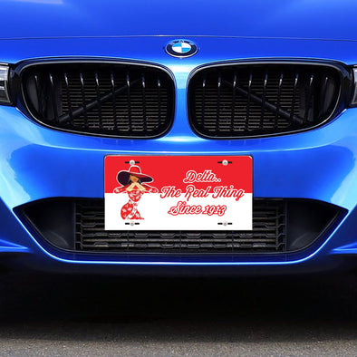Delta Sigma Theta license plate, sorority accessories, personalized license plate, car license plate, sorority gifts 