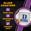 Duke Blue Devils, Duke Glass Coasters, Duke Team Coasters, Duke Fans Coaster, Duke University, Graduation Gift
