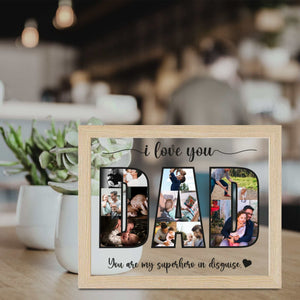 Father's Day Gift- Best Dad Ever- New Dad Gift- Daddy Photo Collage- Gift For Dad- Happy Fathers Day- The picture frame- New family Photo frame