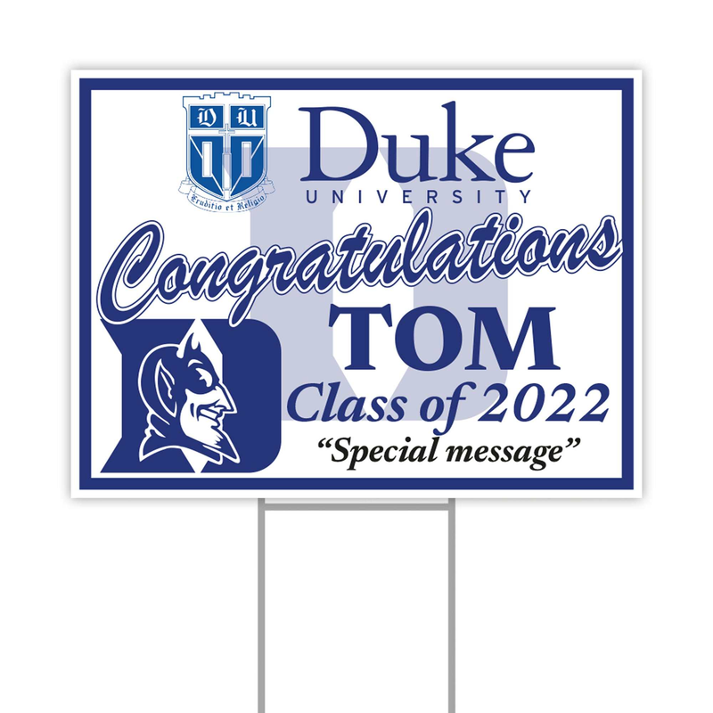 Graduation Yard Sign with H-Stake, Personalized Graduation Sign, Class of2022 Sign High School Graduation Facts Sign Graduation Party Sign