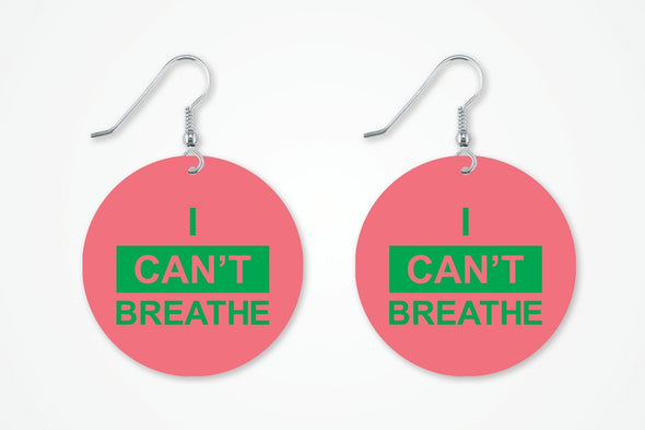 Stand for Justice with "I Can't Breathe" Earrings - Symbol of Solidarity