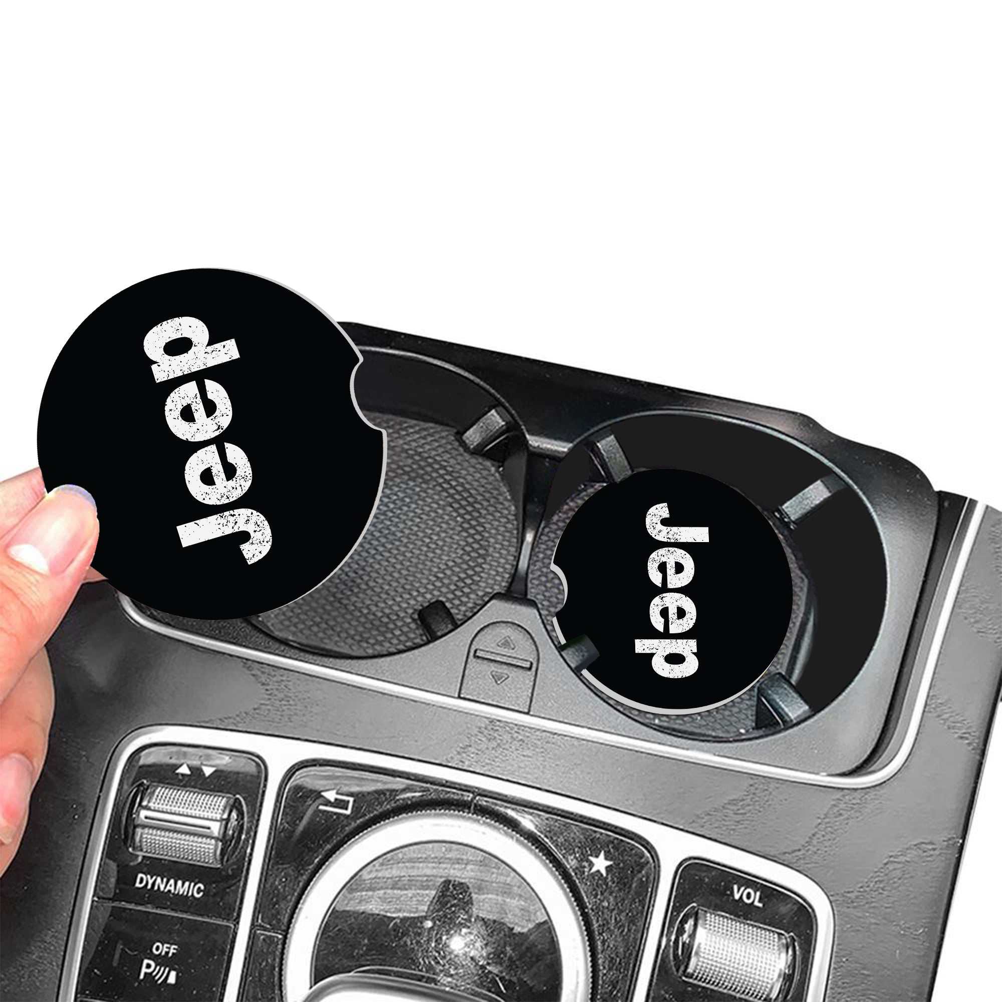 Jeep Assorted Car Coaster, Jeep Car Coasters, Wrangler Car Coasters, Jeep Sandstone Car Coasters, Jeep Accessories