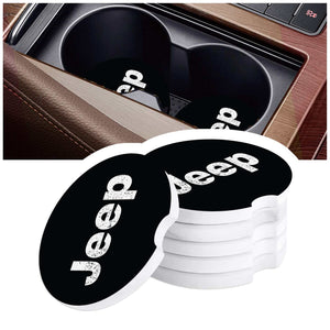 Jeep Assorted Car Coaster, Jeep Car Coasters, Wrangler Car Coasters, Jeep Sandstone Car Coasters, Jeep Accessories
