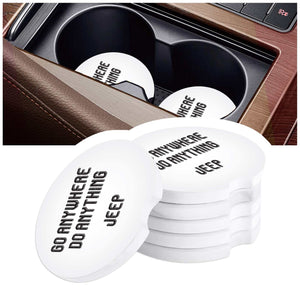 Jeep Sandstone Car Coasters, Wrangler Car Coasters, Jeep Car Coasters, Jeep Accessories, Jeep Assorted Car Coaster