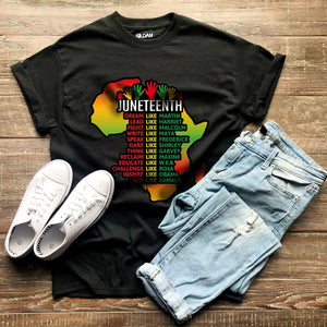 Juneteenth Shirt- African Culture T-Shirt- South Africa T-shirt- Juneteenth Vibe Shirt- Black Pride Shirt- Black Lives Matter- Black History