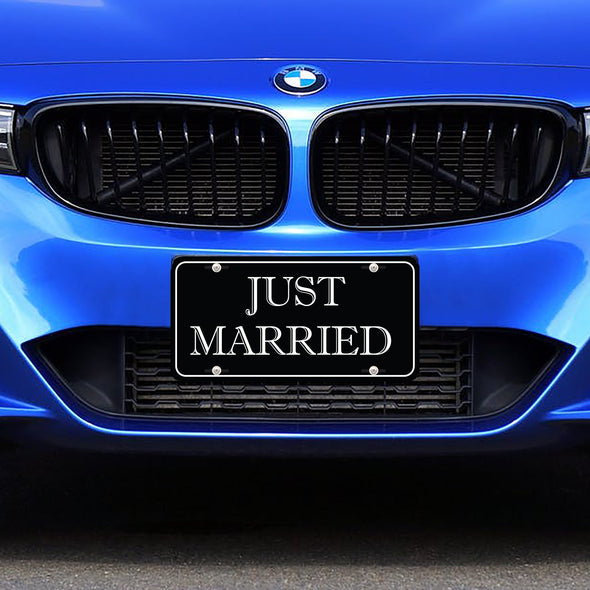 Just Married Car License, Wedding Date Sign, Car License Plate, Gifts For The Couple,  wedding decor, Personalized license