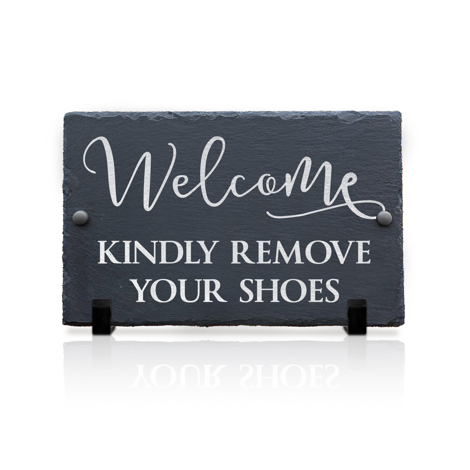 Kindly Remove Your Shoes Sign, Kindly Remove Your Shoes Plaque, Welcome Sign, Welcome Plaque, Remove Your Shoes Slate Plaque, Slate Plaque