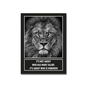 Lion Motivational Canvas - Inspirational Wall Decor