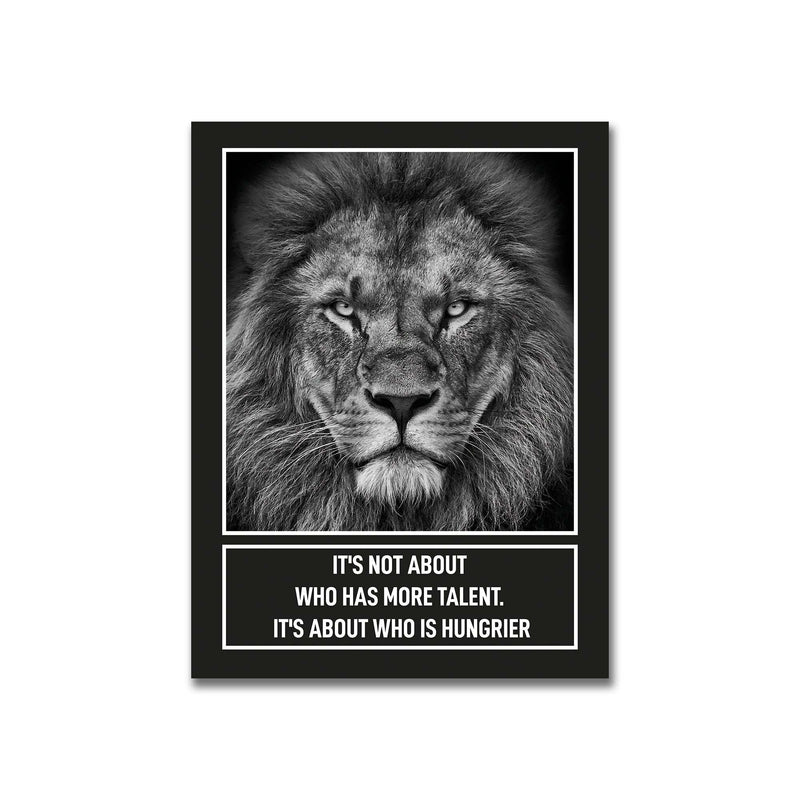 Lion Motivational Canvas - Inspirational Wall Decor