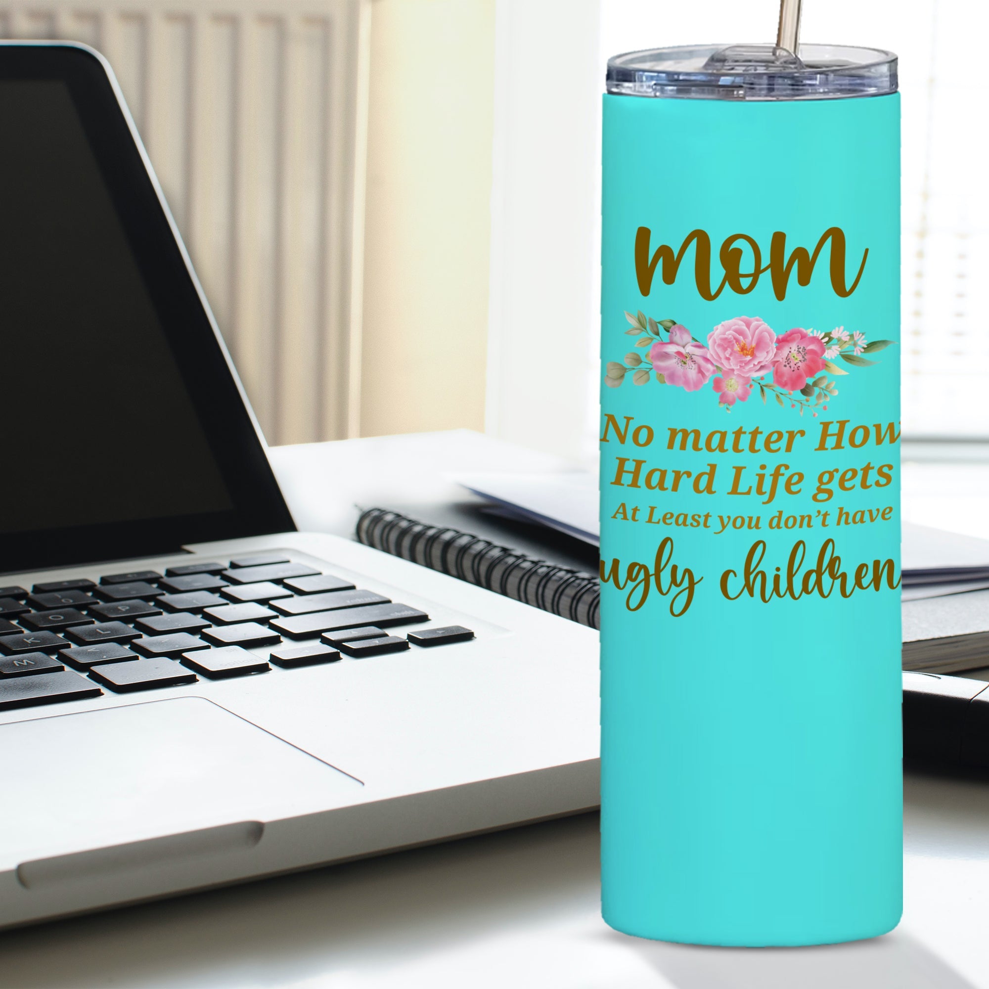 MIRACLE PRINTS Mother's Day Gifts from Daughter/Son, Double-Walled Stainless Steel Tumbler for Women - Ideal Gifts for Mother, Wife, Mother in Law, Mama