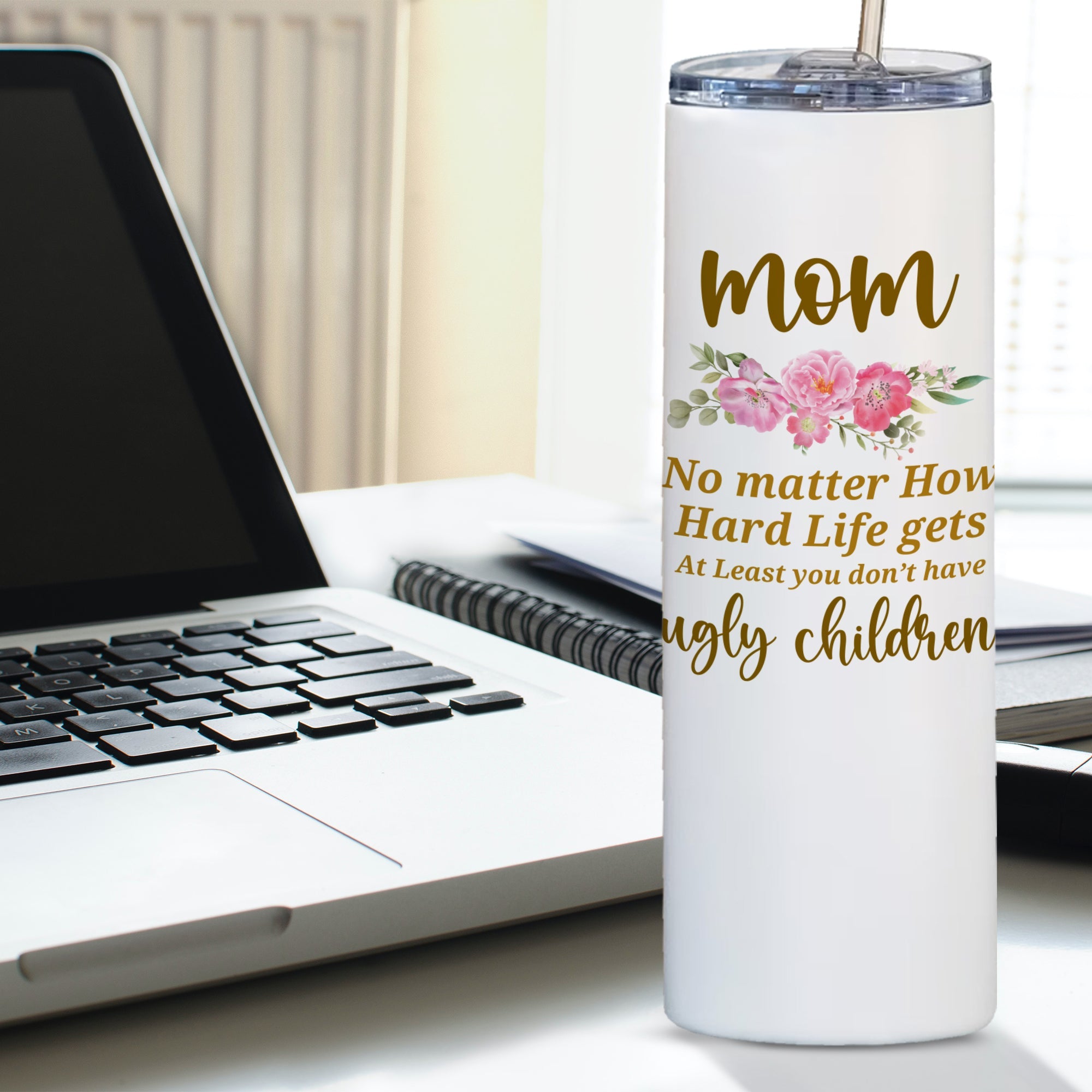 MIRACLE PRINTS Mother's Day Gifts from Daughter/Son, Double-Walled Stainless Steel Tumbler for Women - Ideal Gifts for Mother, Wife, Mother in Law, Mama