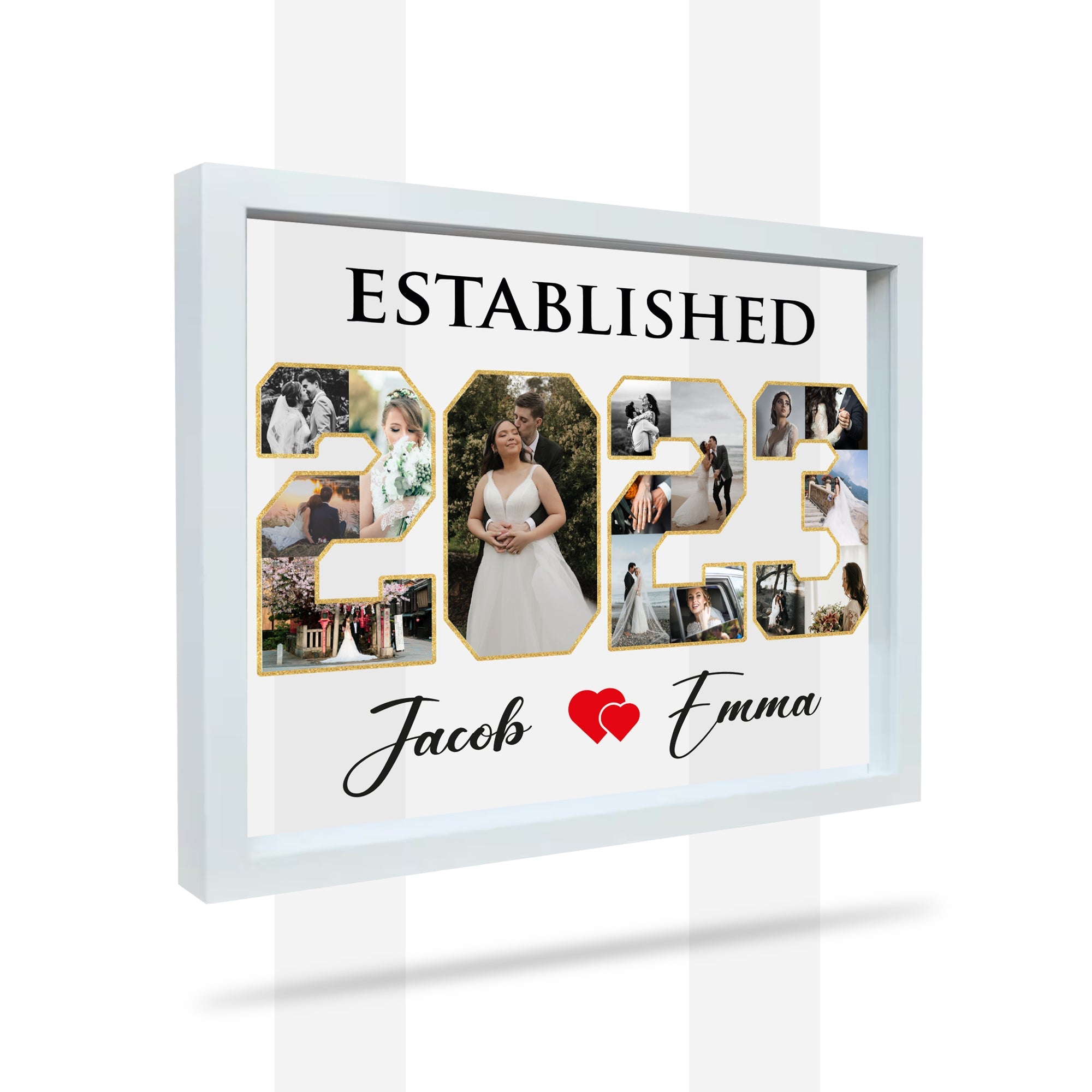 Mr. & Mrs. Picture Frame- Established photo frame- Wedding photo frame- Anniversary photo frame- Anniversary gifts- Personalized Gifts