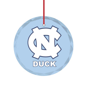 North Carolina Tarheels ornaments, Personalized Memorable, Carolina Mom Dad, Gift for Coworker, CN Glass Ornaments