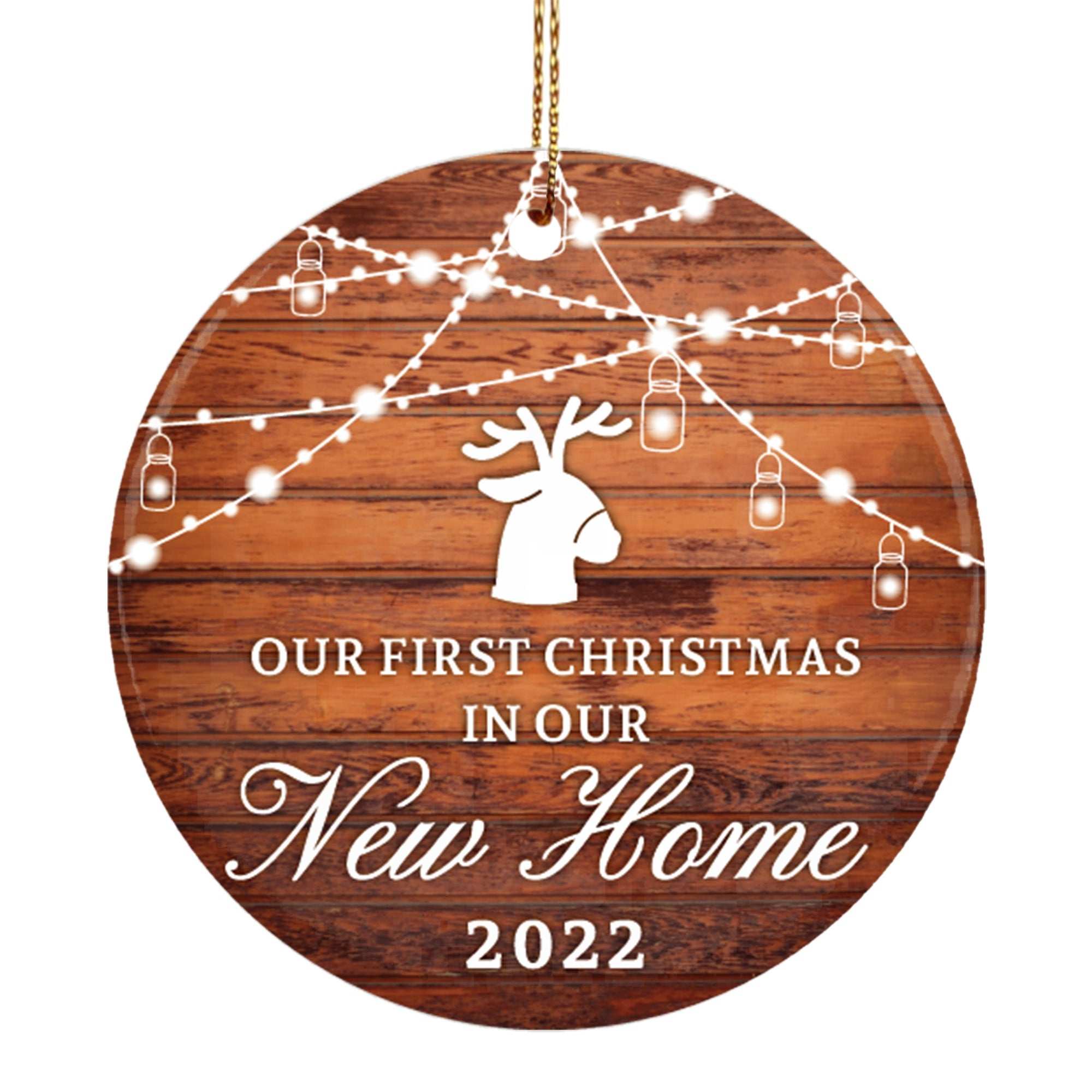 New Home Ornament, personalized hanging accessories, Christmas ceramic ornaments, new home ornaments, personalized gifts