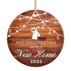 New Home Ornament, personalized hanging accessories, Christmas ceramic ornaments, new home ornaments, personalized gifts 