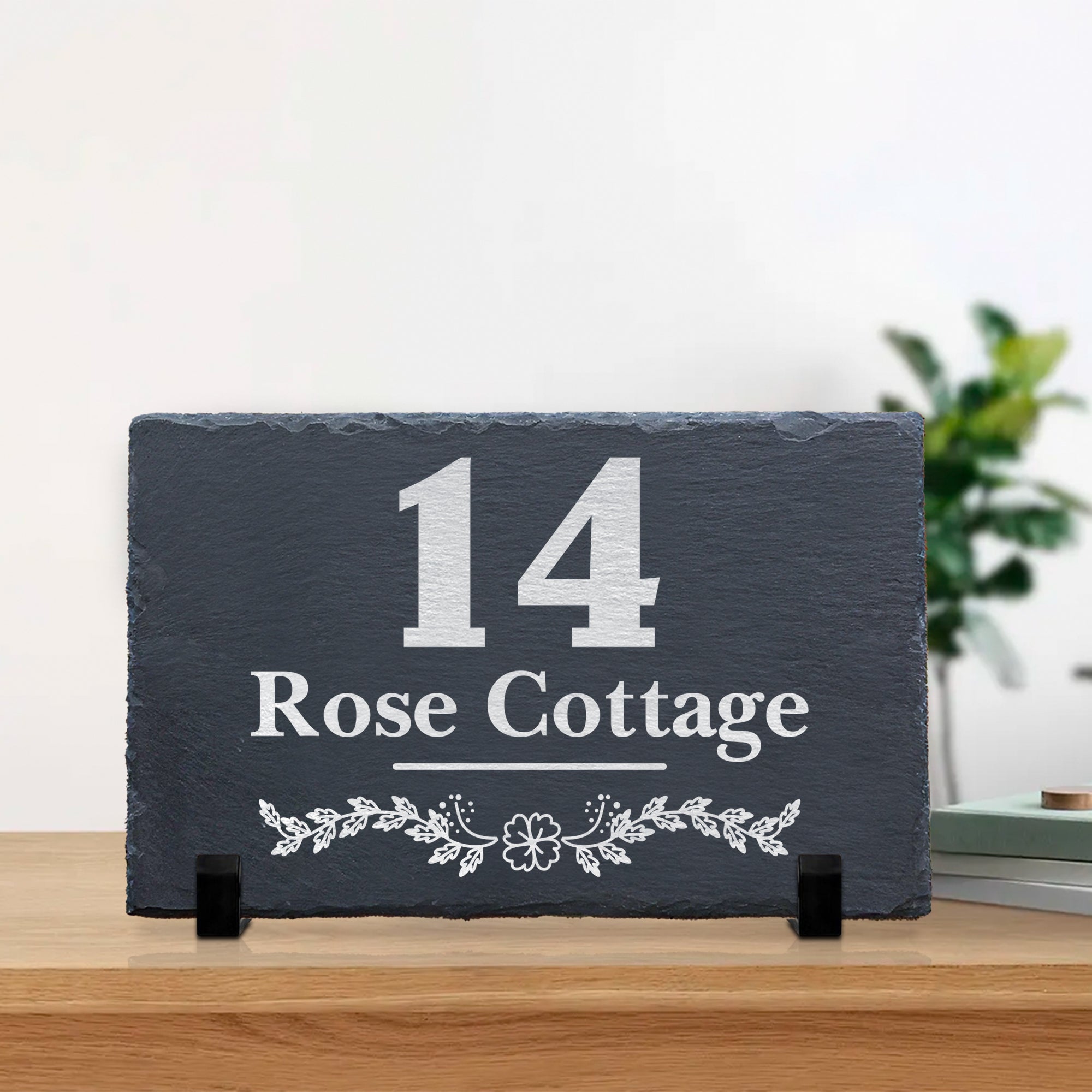 Personalized Address Hanging Sign, Welcome Sign, New home plaque, Custom Slate Plaque, Farmhouse Plaque, Name Slate Address Sign, Door Sign