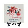 Personalized Anniversary Plate, Square ceramic plate, Tableware, Customized Gifts, Anniversary Plate, Personalized Gifts