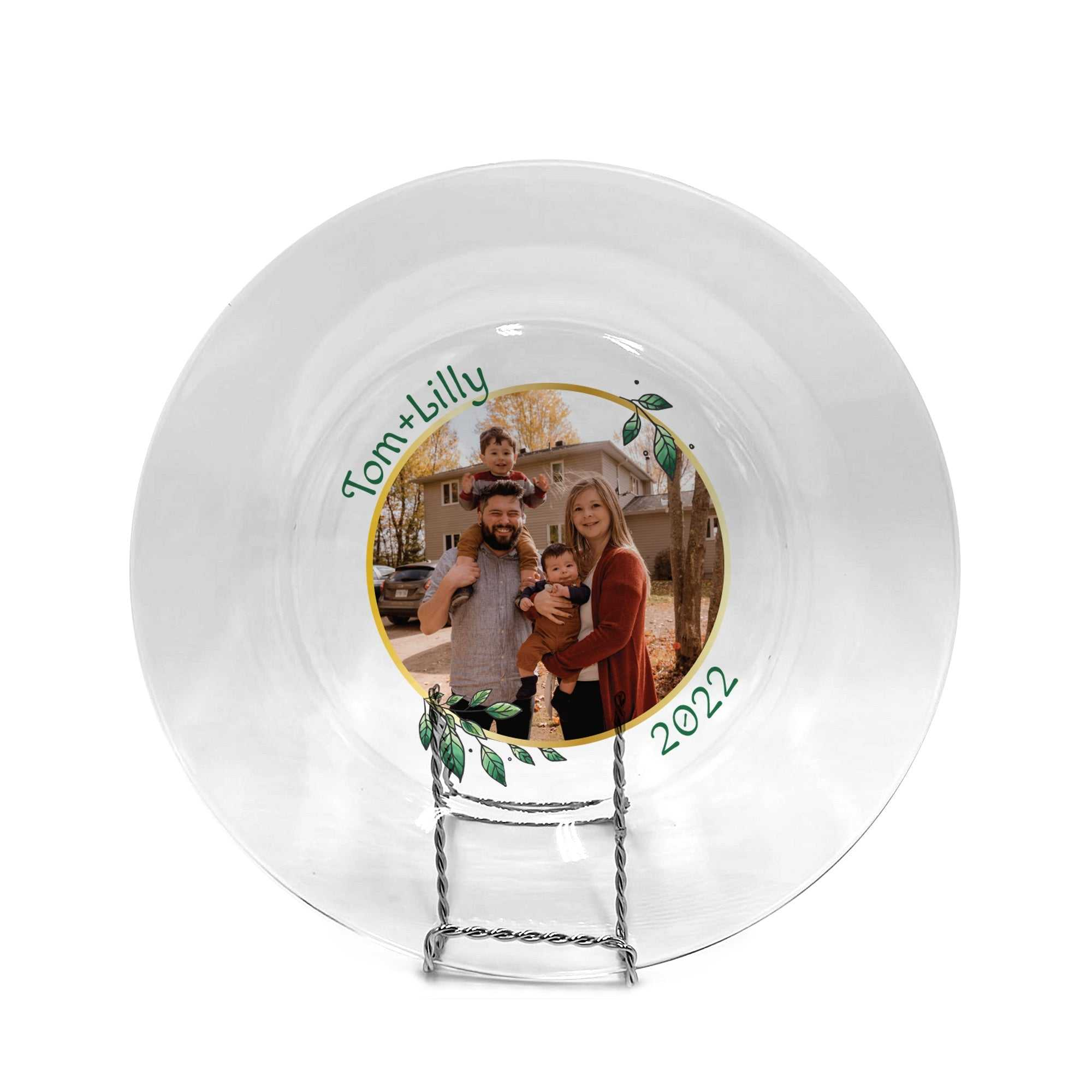 Personalized Birthday Glass Plates Wedding Dessert Glass Plates Cake Glass Plates, Mr & Mrs. wedding Glass Plates