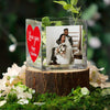 Personalized glass vase, custom picture vase, wedding gift for couple, birthday gift, anniversary gift, photo on vase