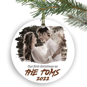 Personalized family ornament, Custom Family Christmas Ceramic Ornament, Personalized Ornament With Names, Christmas Gift